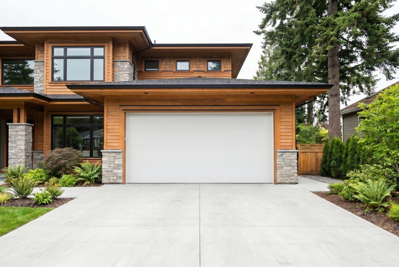 Modern garage door style