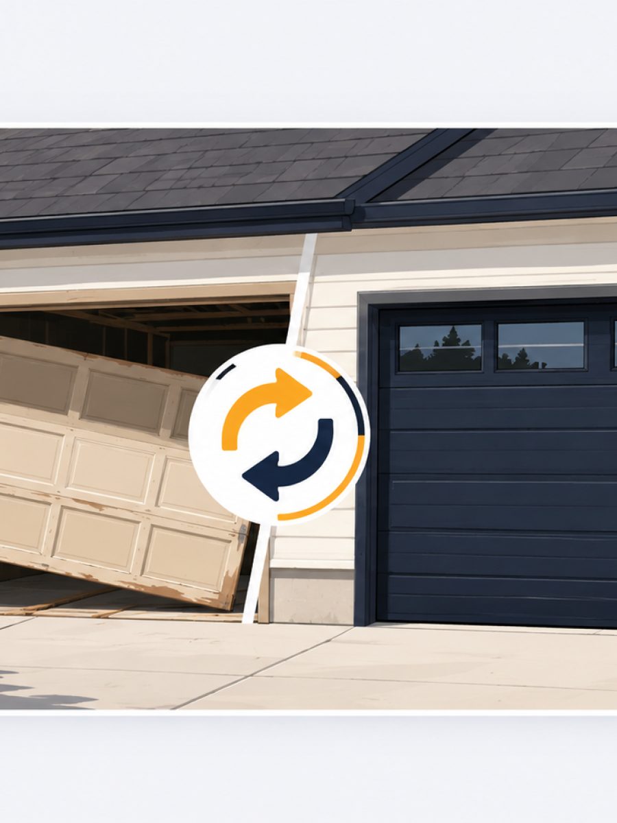 New garage door replacement